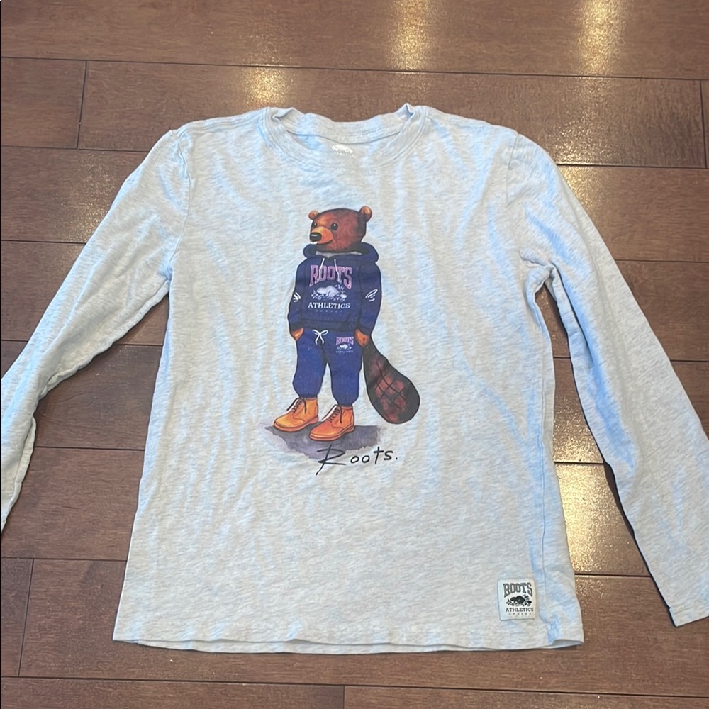 Roots Kids Gray Long Sleeve Shirt